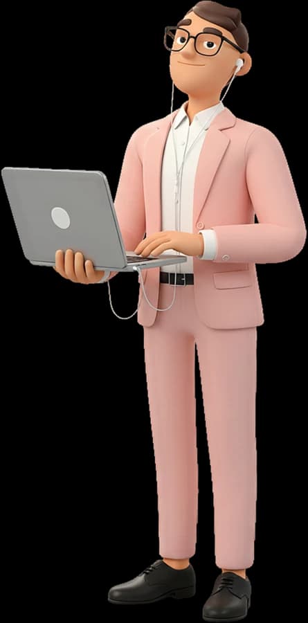 Ejecutivo revisando el panel de bienestar de su empresa